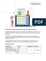 Exam Smart Tips For Secondary English (Paper 1 & 2)