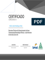 Certificate Remediação Térmica