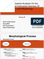 CA English-Indonesia Morphology