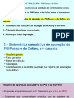 Sistemática Cumulativa - PIS e COFINS