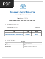 Data Structure and Algorithm Lab Manual