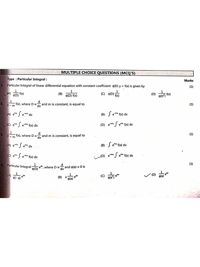 M3 U1 Lde - MCQS | PDF