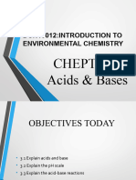 Chapter 3 Acids & Bases
