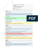 Los Sistemas de Manufactura Examen