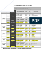 Jadual Semester 2 Sahaja