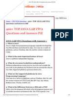 400+ TOP JAVA LAB VIVA Questions and Answers PDF 2023