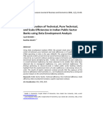 An Examination of Technical, Pure Technical, and Scale Efficiencies in Indian Public Sector Banks Using DEA