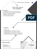 Asentamientos Humanos Ii Identificacion de Sector de Estudio 26 de Octubre