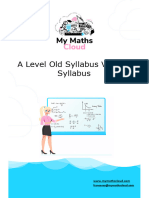 2)A Level Old syllabus vs New Syllabus