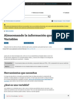 3.almacenando La Información Que Necesitas - Variables