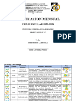 5°? Dosificación Mensual de Proyectos (2023-2024) ETE