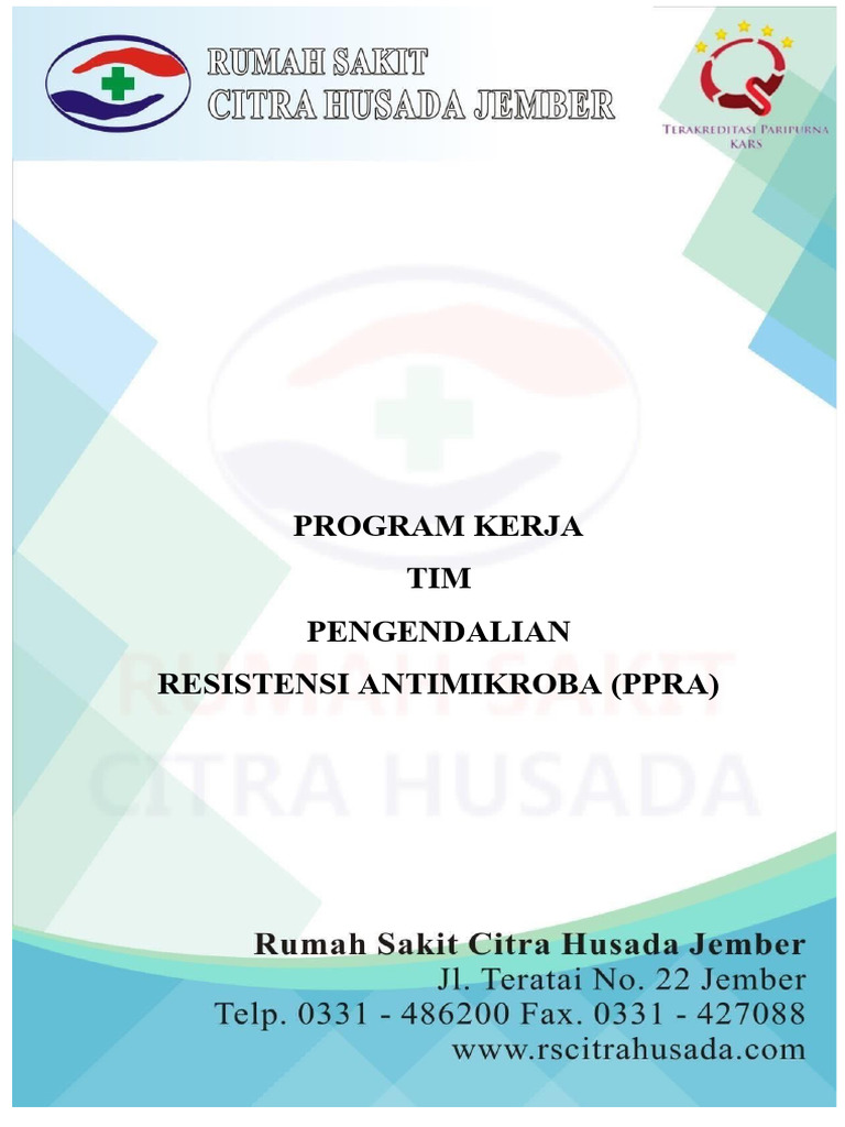 Program Kerja Tim PPRA Rumah Sakit | PDF | Pengembangan Diri