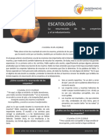 ESCATOLOGÍA - La Resurrección de Los Creyentes y El Arrebatamiento3E