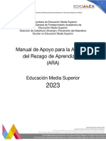 Manual de Apoyo para La Atención Del Rezago de Aprendizajes EMS