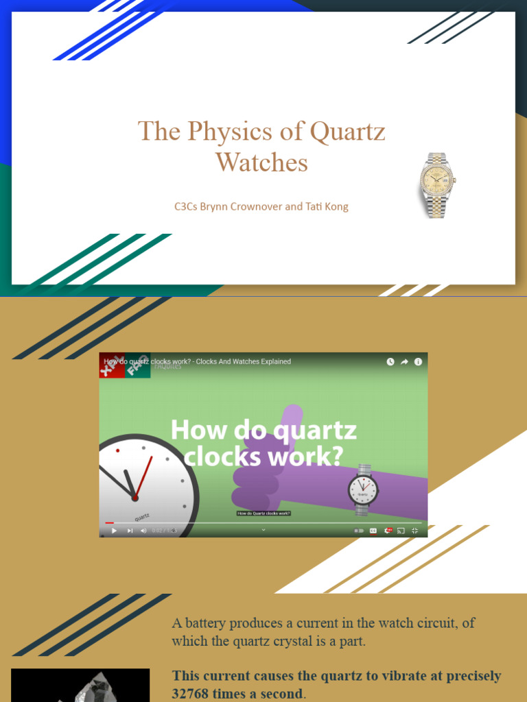 Quartz Watches Physics Presentation PDF