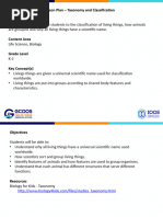 TaxonomyAndClassification GradesK 2