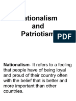 A Nationalism and Patriotism