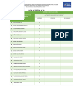 Lista de Cotejo Pampa Mandarina Deysy