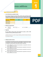 Problemas Aditivos: Ficha