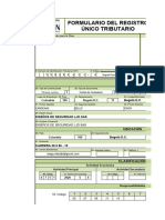 Formulario Del Registro Único Tributario: Espacio Reservado para La Dian