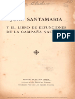 Juan Santamaria El Libro Defunciones Campana Nacional