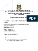 24 NOVEMBER 2022 - Sambutan Walikota Pembukaan HGN 2022