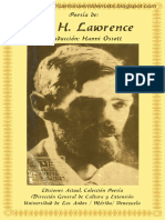 Poemas DH Lawrence - Trad Hanni Ossott