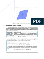 Combinaciones Lineales y Conjunto Generado