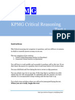 KPMG - Critical Reasoning Test - 1