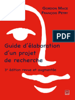 Guide Délaboration Dun Projet de Recherche Gordon Mace, François