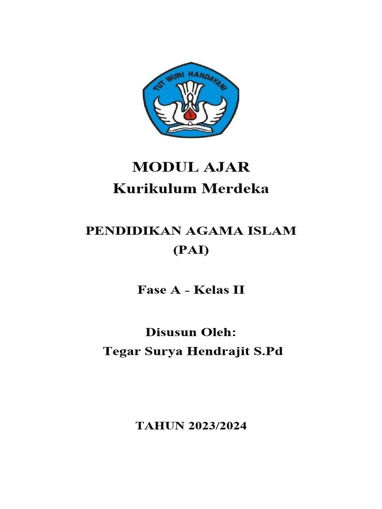 Modul Ajar PAI Kelas 2 SD 2023 | PDF