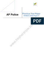 AP Police SI Mains 2018 Paper 3