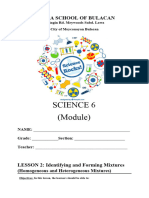 Module #2 Identifying and Forming Mixtures