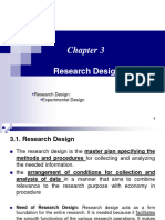 Research Design: Experimental Design