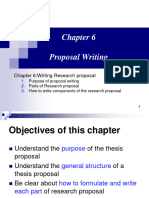 Chapter 6:writing Research Proposal