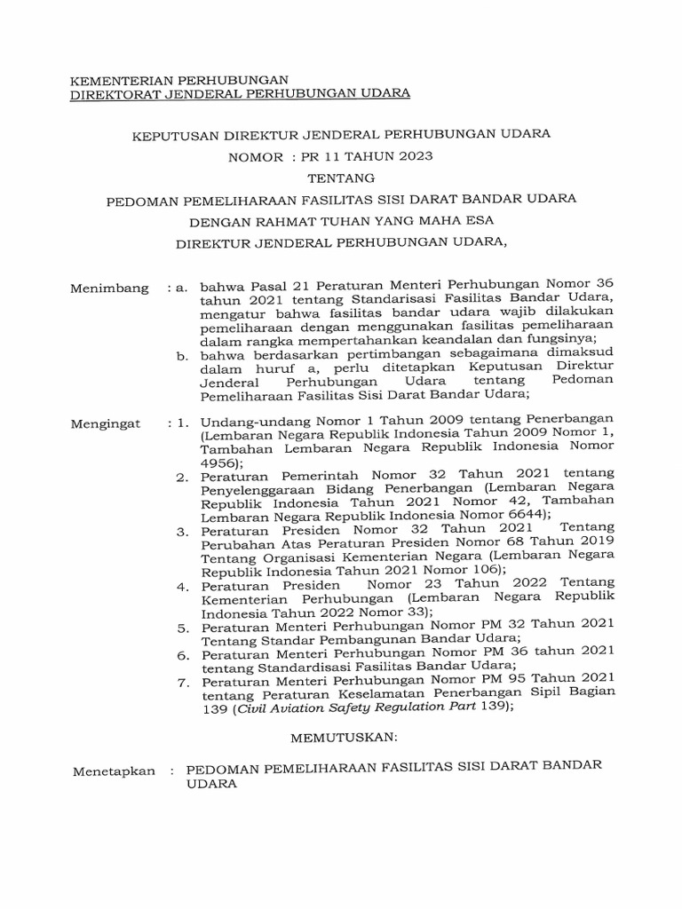 PR 11 Tahun 2023 | PDF