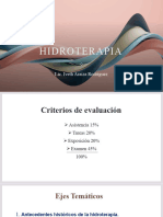 Hidroterapia 1.1. Introducciã N