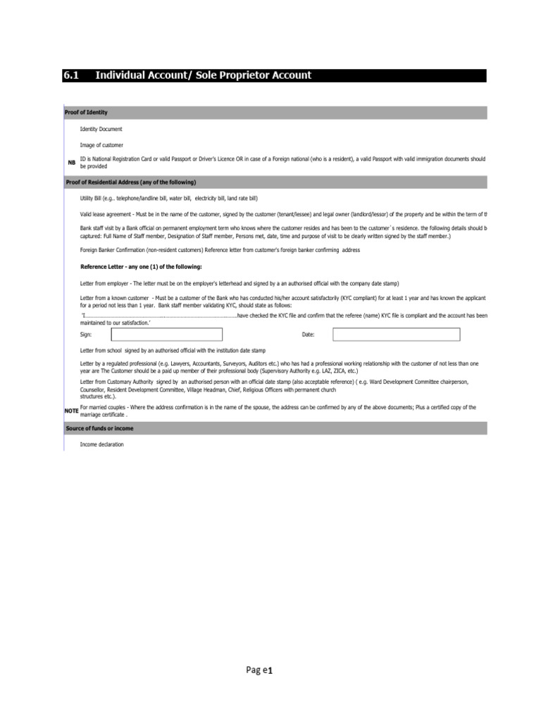 Atlas Mara Requirements 1 Download Free PDF Identity Document Lease