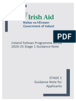 Ireland Fellows Programme Africa 2024-25 Stage 1 Guidance Note