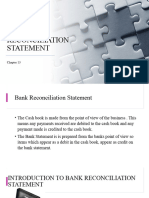 Bank Reconciliation Statement