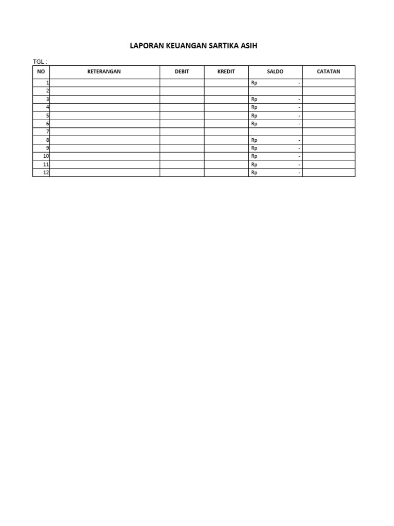 Laporan Keuangan Triple Decker PDF