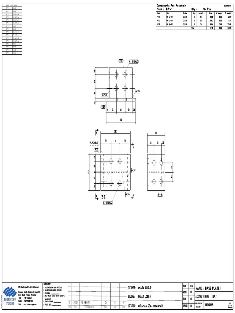 Tekla Structures Base Plate and Bracket Details | PDF | Applied And ...