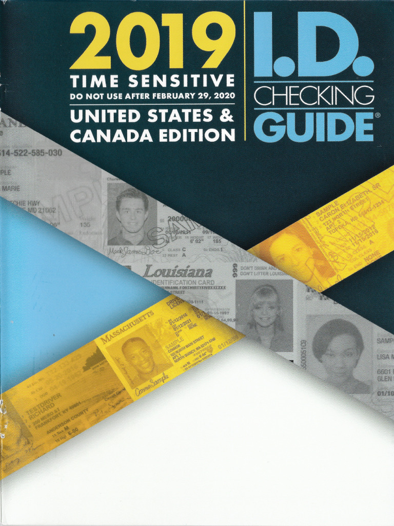 I.D. Checking Guide 2019 by Drivers License Guide Company PDF Identity Document Driver