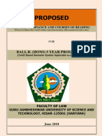 Syllabus of 5-Years BALLB Programme - 120618