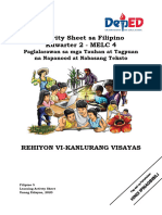 4 Fil5 LAS Q2 MELC 4 Paglalarawan Sa Mga Tauhan at Tagpuan Na Napanood at Nabasang Teksto