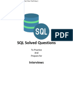 SQL Solved Questions