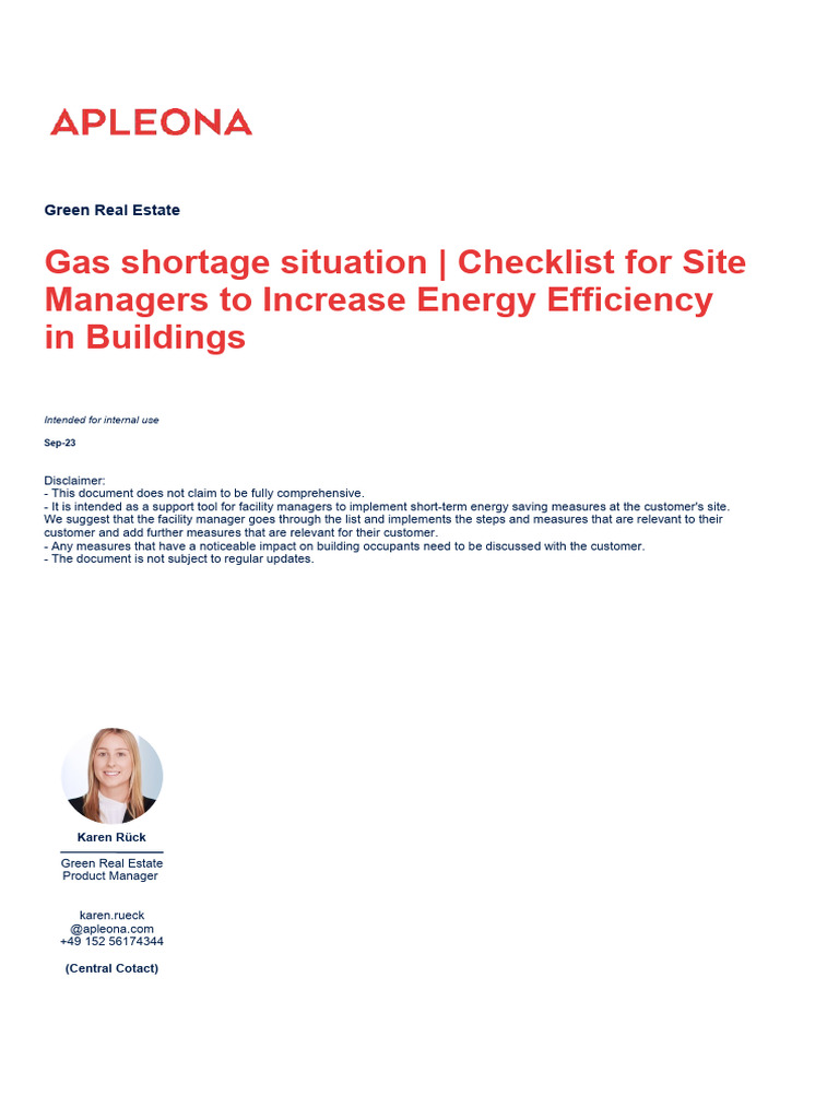 View of Checkliste Energy Optimization in Buildings - External | PDF | Lighting ...