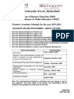 Academic Schedule 2023-2024 Advanced Diploma Programmes June, 2023