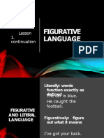 Figurative Language: Lesson 1. Continuation