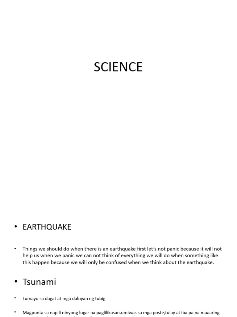 Earthquake | PDF